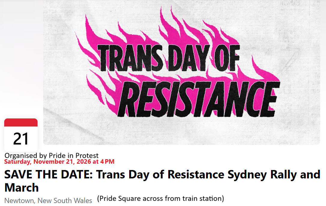 Trans Day of resistance