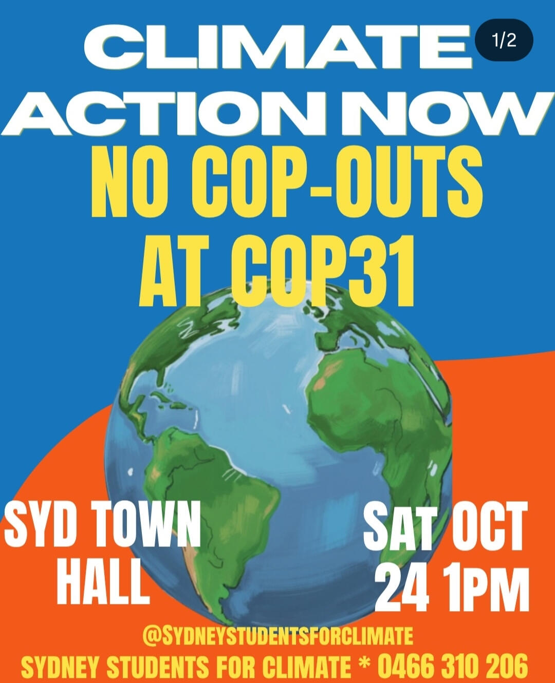 Climate Action now cop31 protest