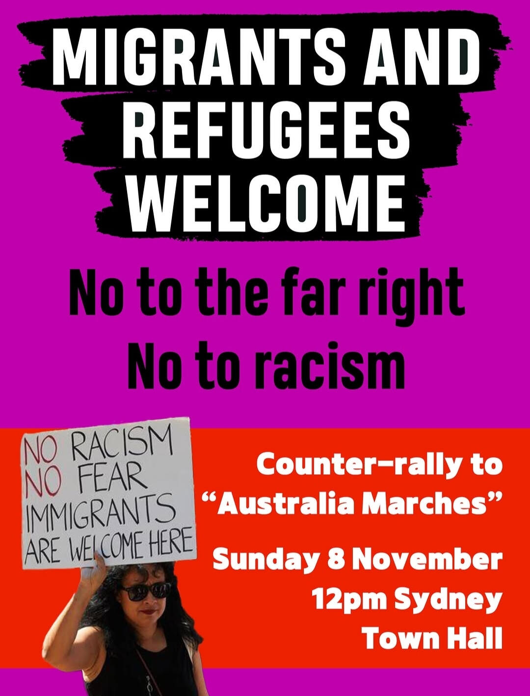 Counterrally against racist march